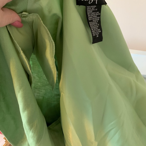 Green Beaded Tank and Jacket Set - Picture 11 of 11